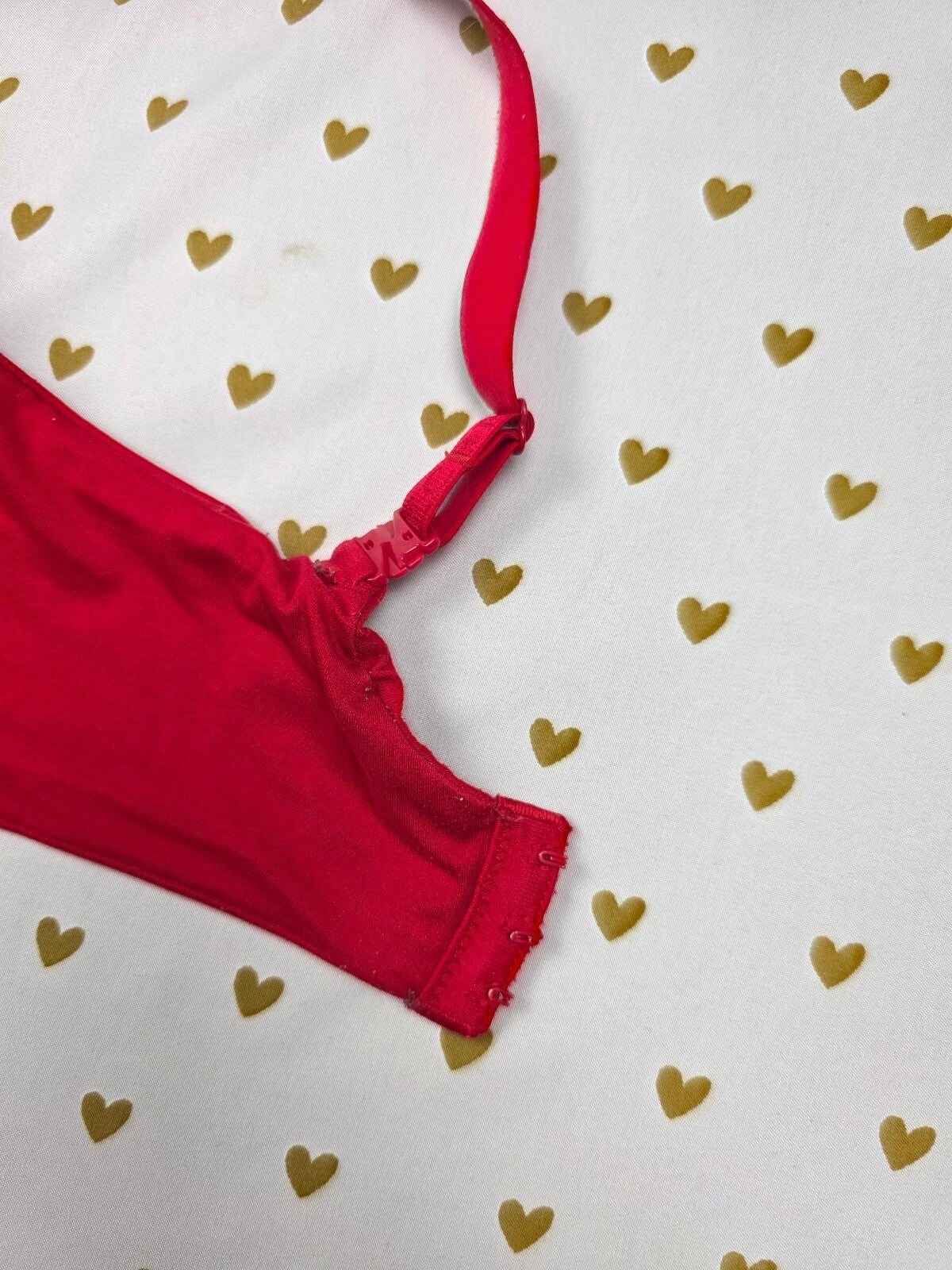 Victorias Secret Red Lined Perfect Coverage Bra 36DDD