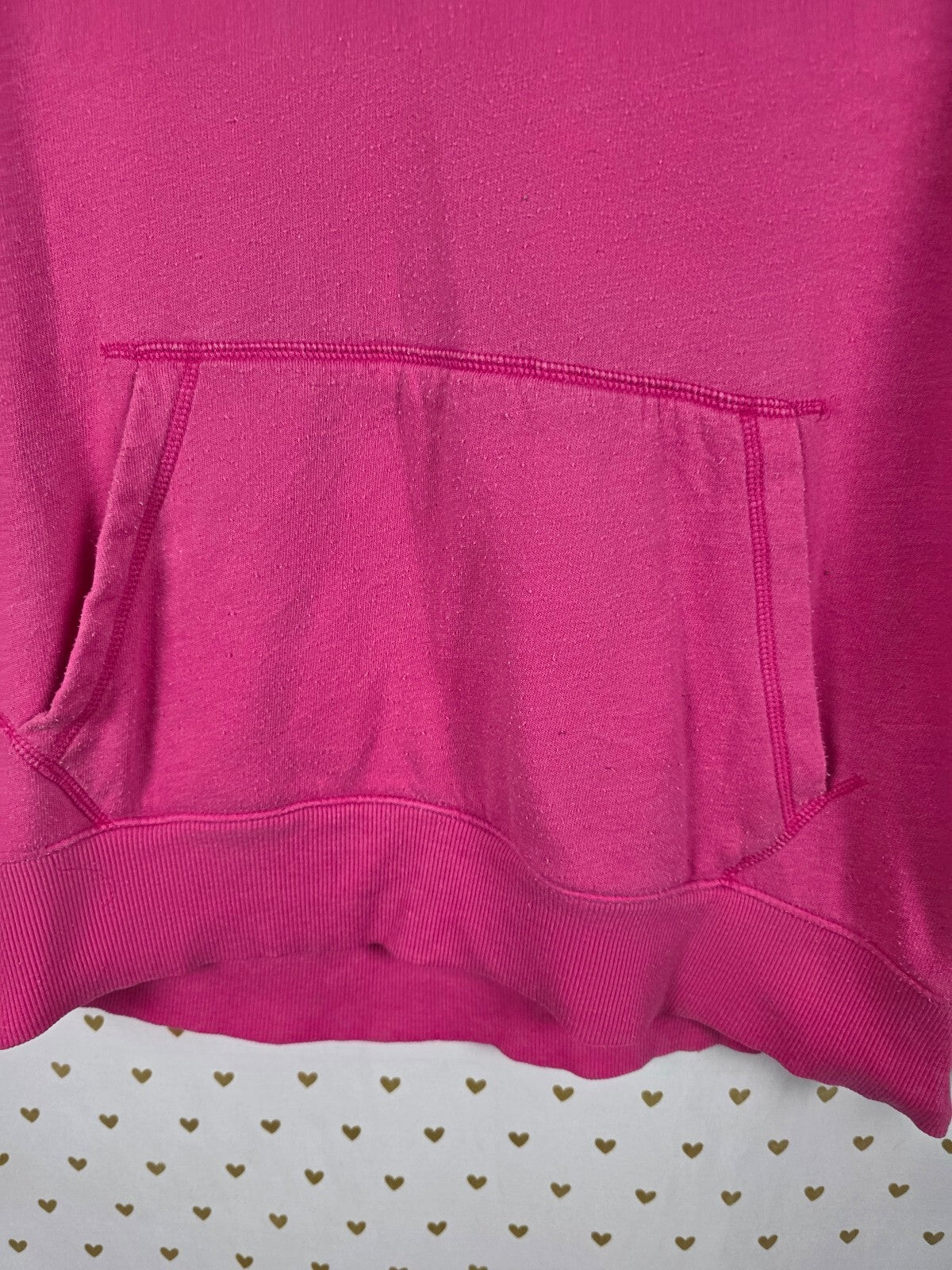 Victorias Secret Pink V Neck Vintage Y2k Pullover Hooded Sweater LOVE Large