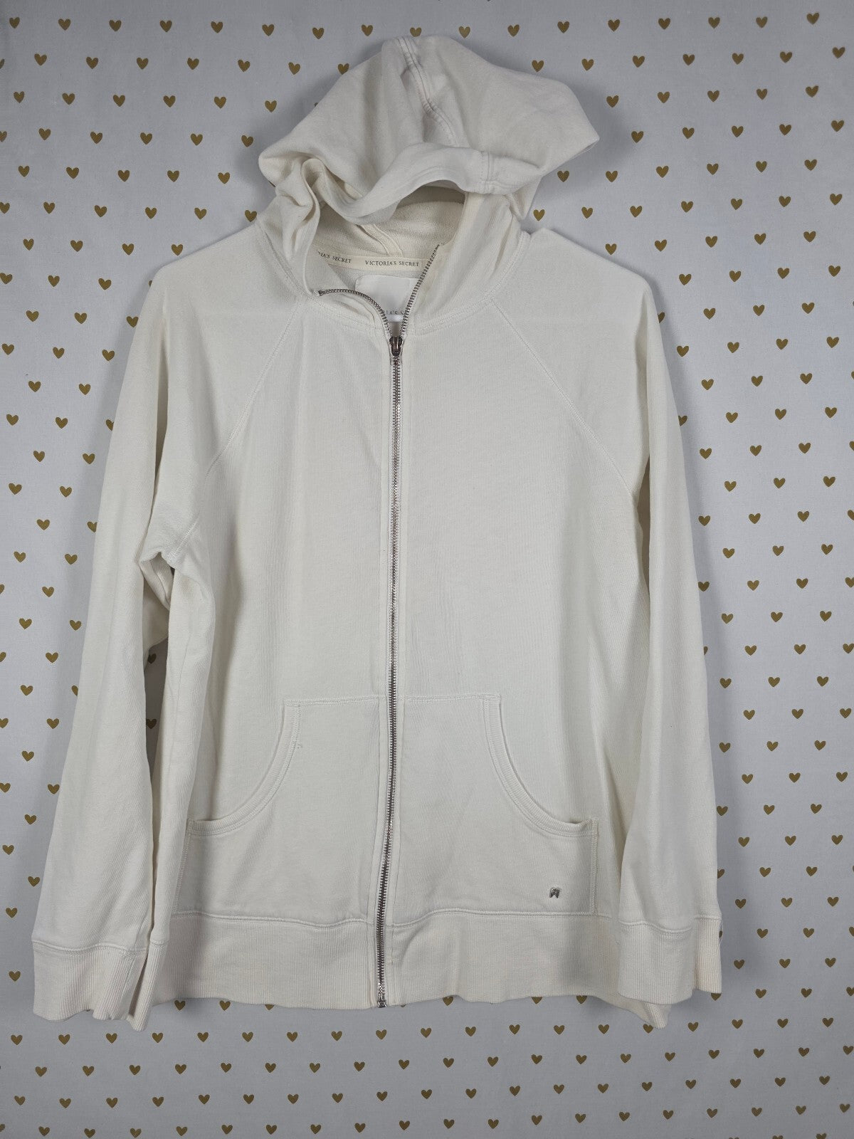 Victorias Secret ANGELS WIngs BLING GLITTER Full Zip Hoodie Jacket XL