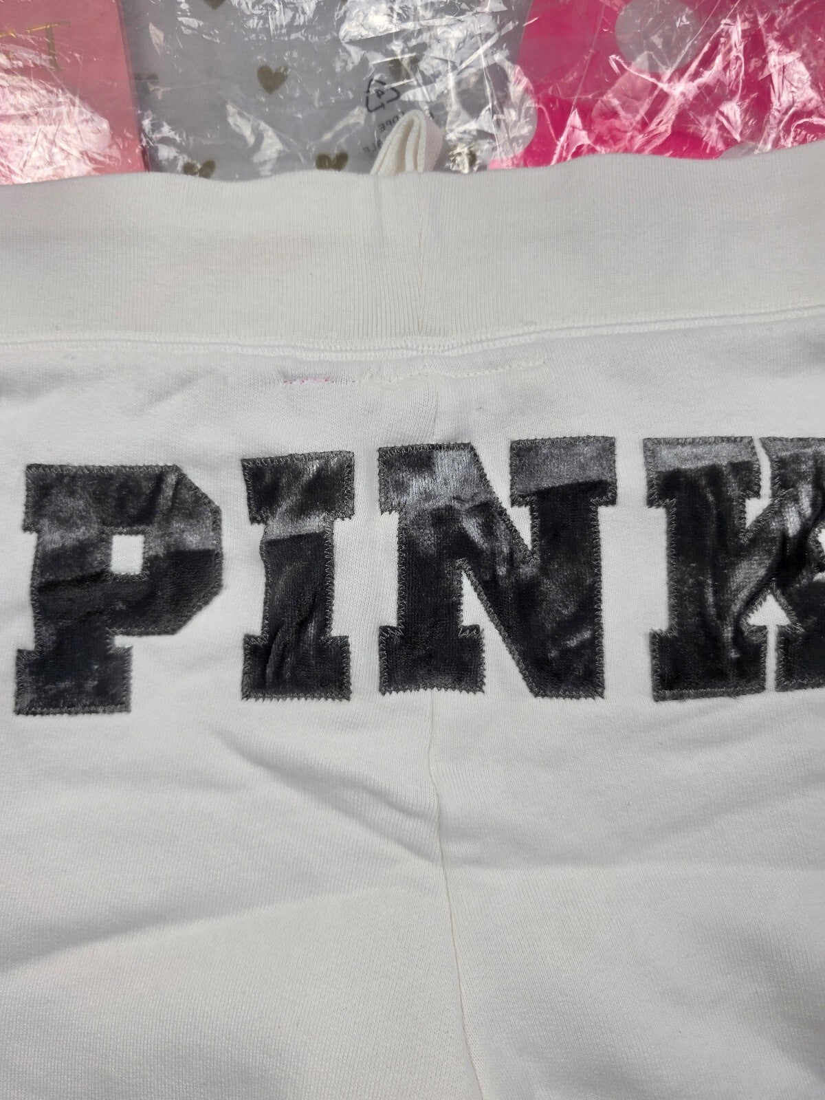 Victoria’s Secret PINK University Shorts L NWT Signature 86 Velour Y2K