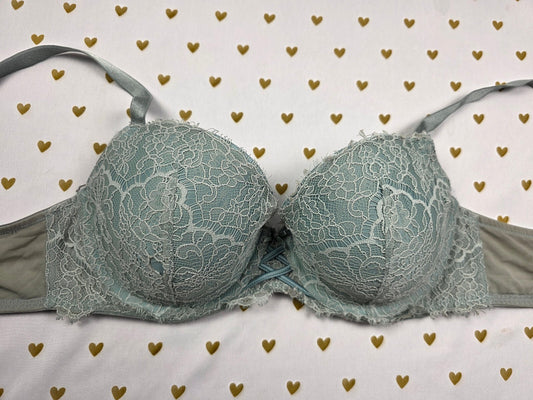 Victorias Secret Dream Angels Sage lace accent Push Up Bra 36C