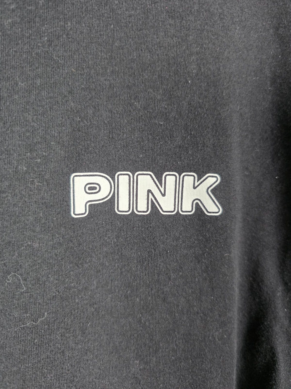 Victorias Secret PINK Collectors Palm Tee shirt Black XL
