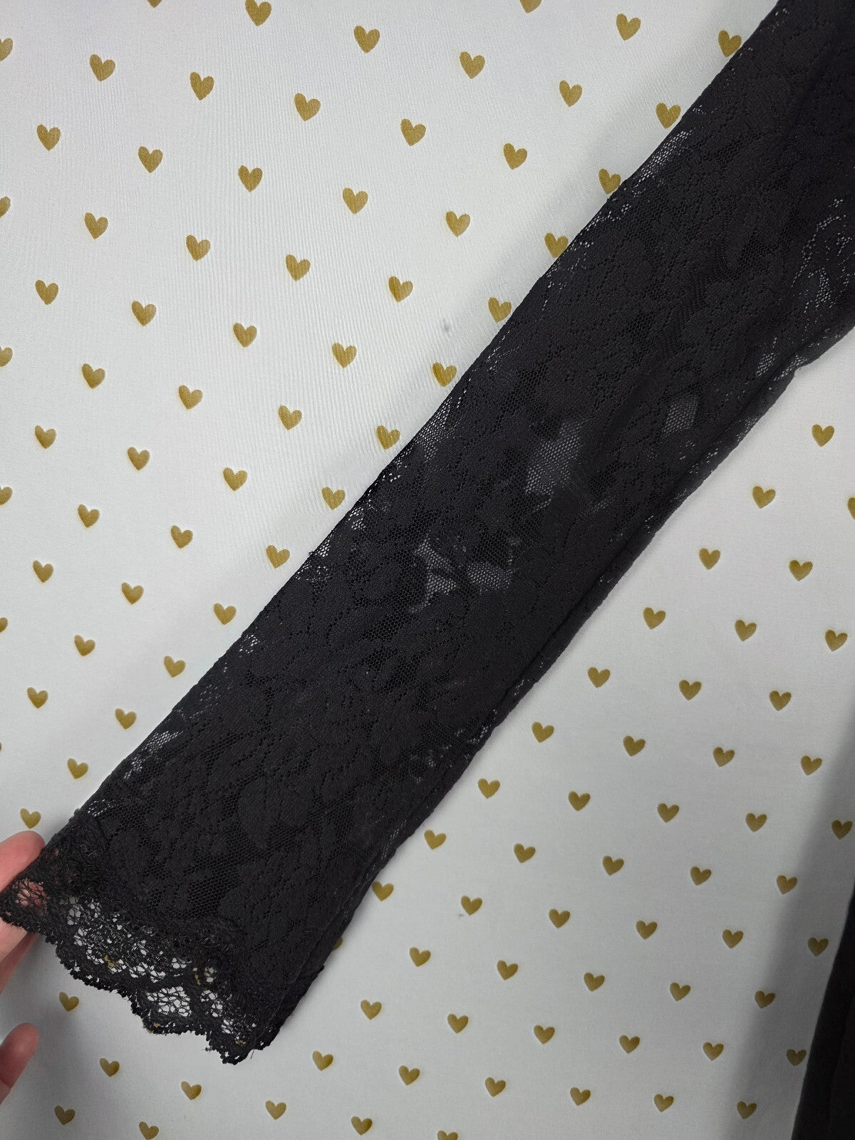 Victorias Secret Vintage Lace Stretchy Little Black DRESS Y2k LARGE