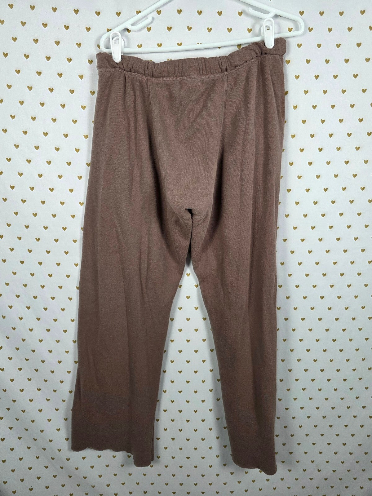 Victorias Secret Pink Brown Logo Boyfriend Diaper Butt Sweats Hoodie SET medium