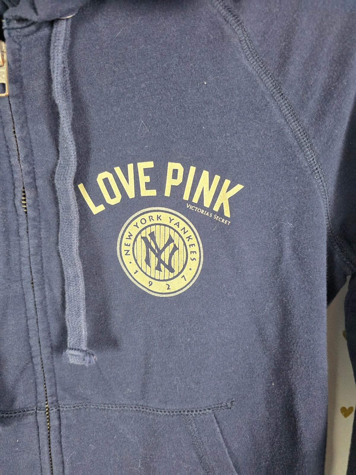 Victoria’s Secret PINK Yankees Batter Up 03 MLB Zip Hoodie Small 5th & Ocean