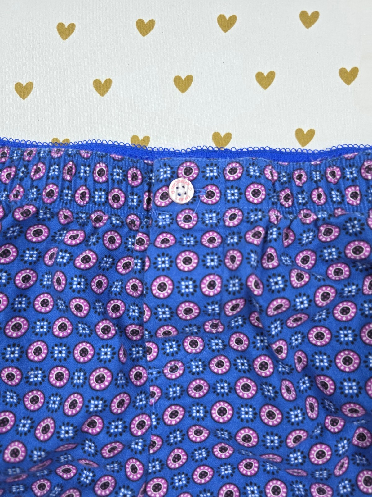 Victorias Secret Blue Vintage Medium Sleep Shorts Boxers Pajama Bottoms