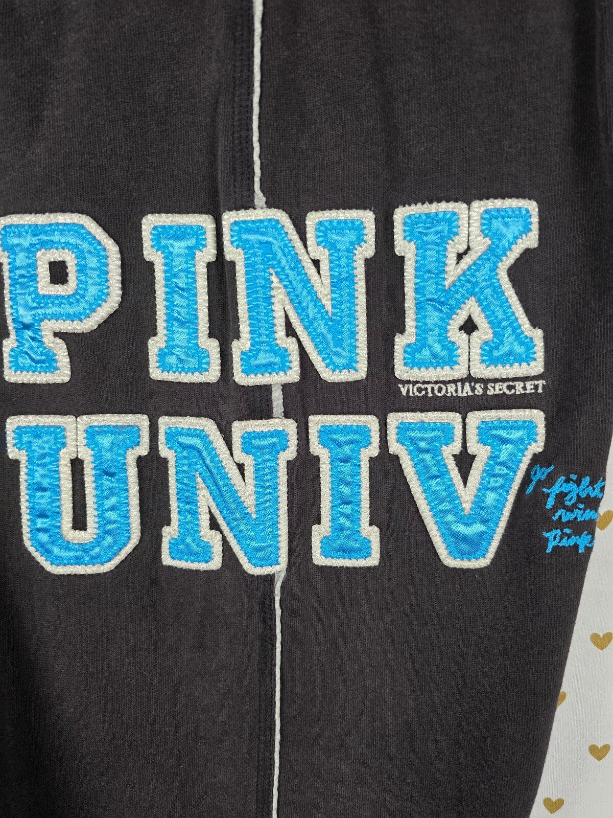 Victorias Secret PINK Vintage University Y2k Embroidered Sweats Sweatpants Med