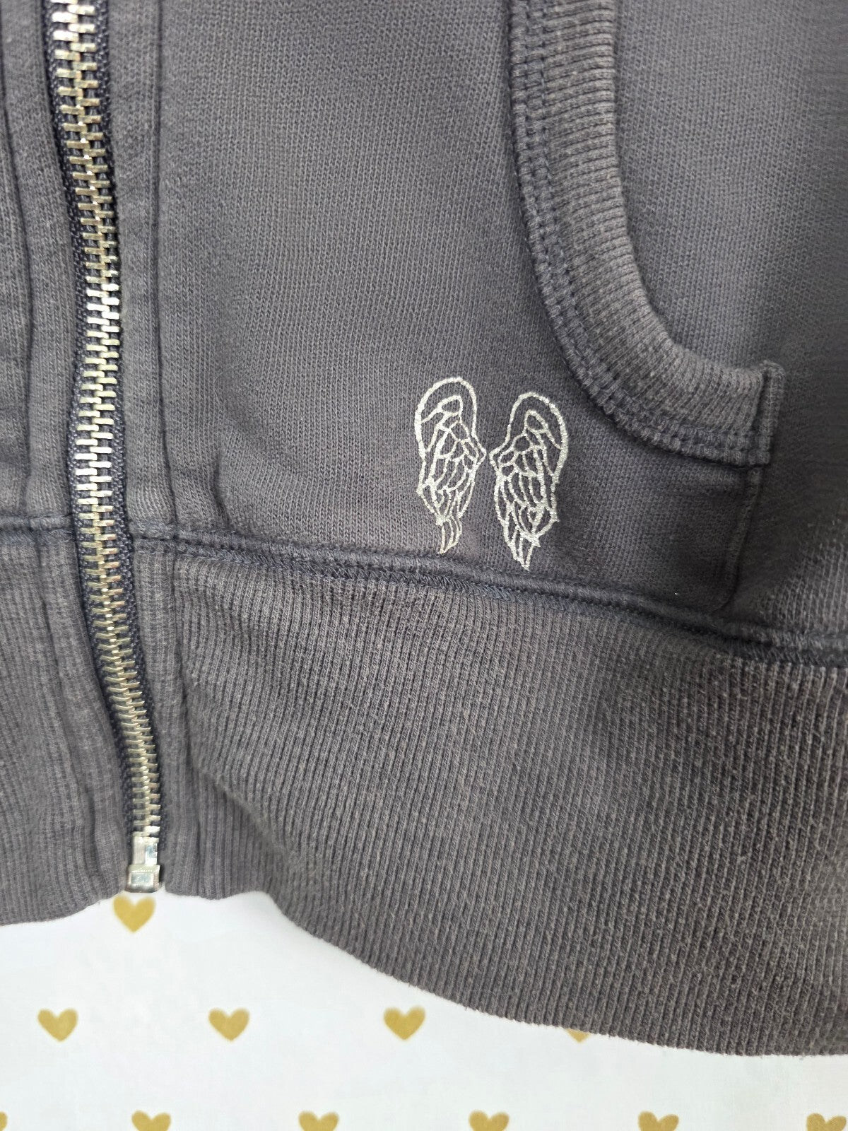 Victoria's Secret 2012 Fashion Show Rhinestone Angel Wings Hoodie XS Rare