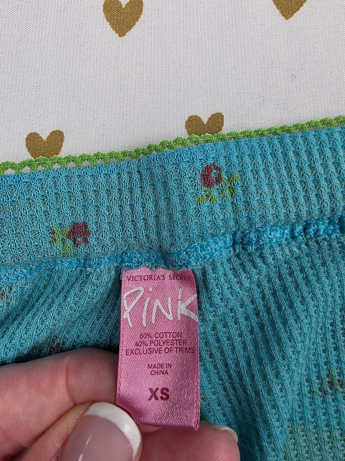 Victorias Secret Pink Thermal Vintage  Sleep Pants Pajama PJ Bottoms XS