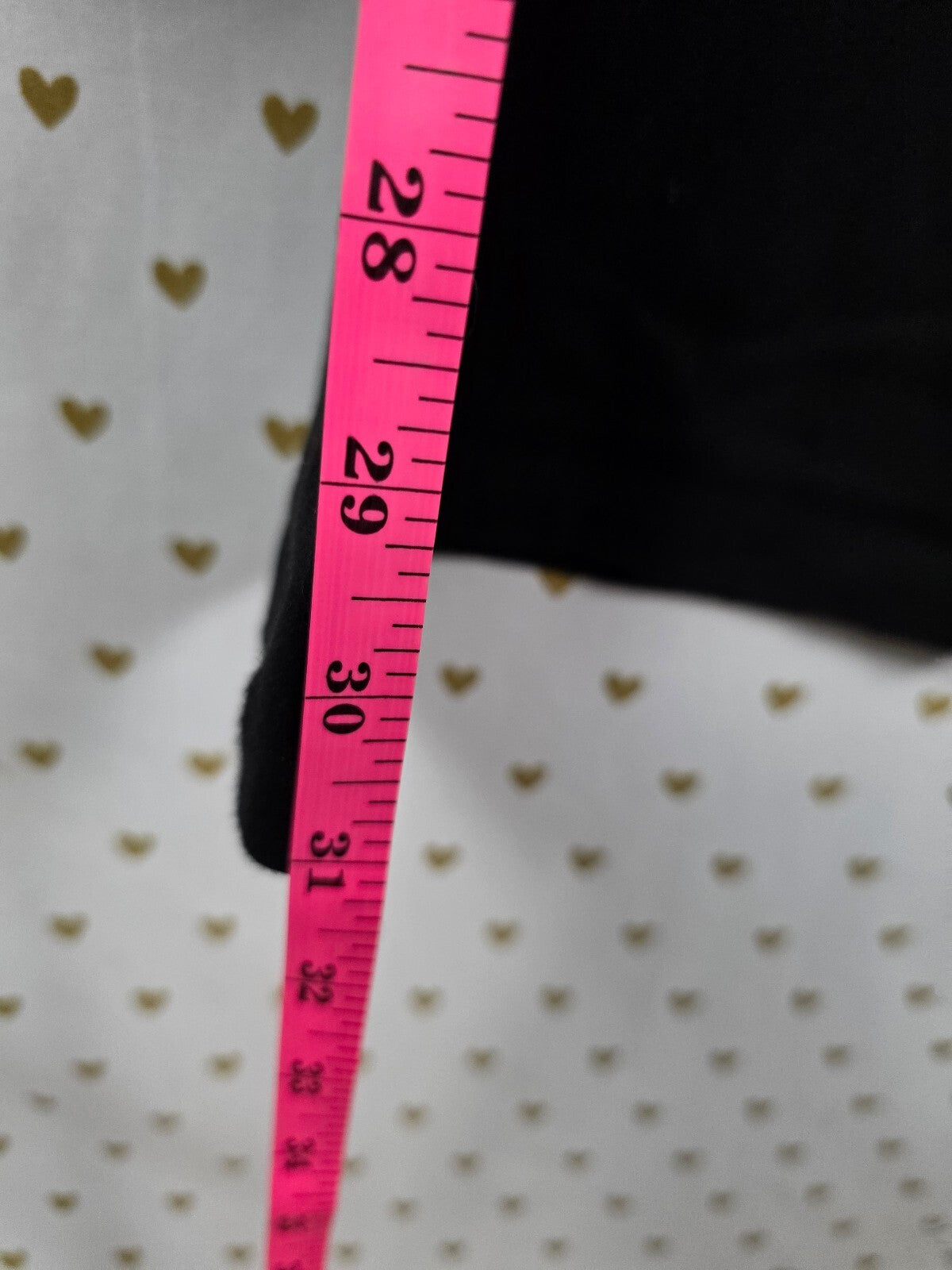 Victorias Secret PINK BLING heart FOLDOVER Yoga Pants FLARE Campus Originals LRG
