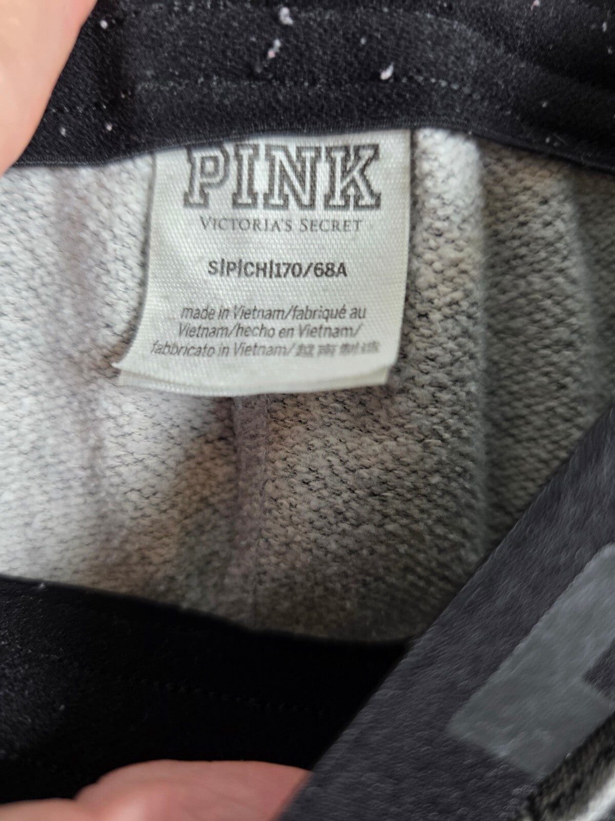 Victorias Secret Pink MERMAID BLING Set 2pc Hoodie Sweats sweatpants SMALL Grey