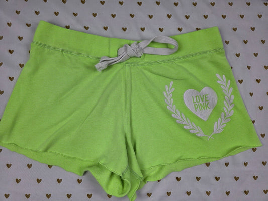 Victorias Secret PINK Neon Logo Sweat Shorts vintage Y2k MEDIUM