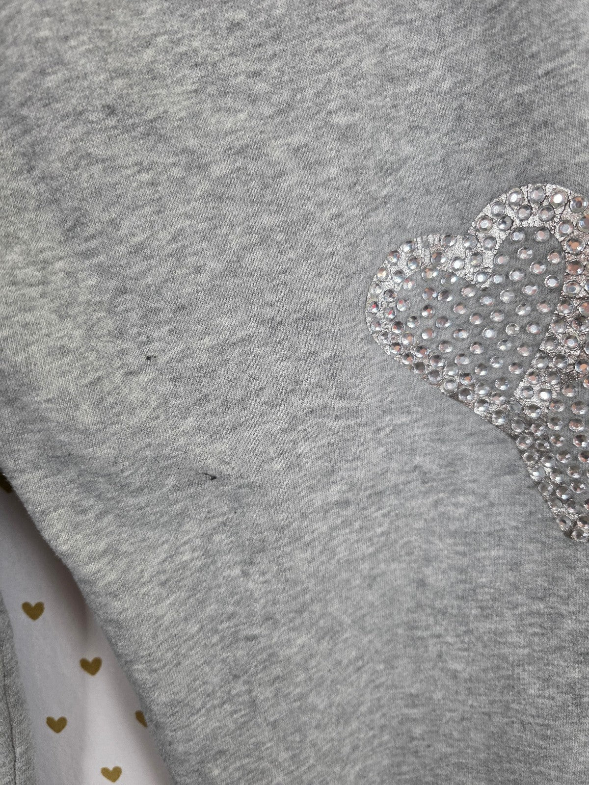 Vintage Victoria's Secret PINK Rhinestone Hearts Balloons Sweatpants S RARE
