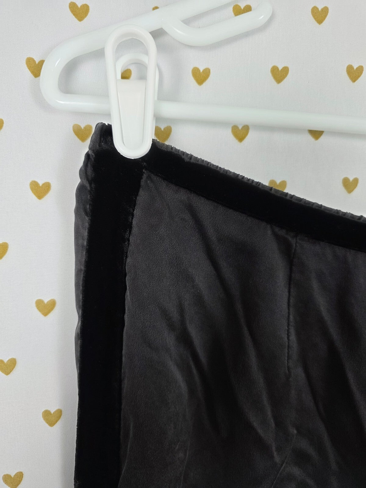 Vintage Victoria's Secret 2000 Black 100% Silk Velvet Trim Pajama Pants L