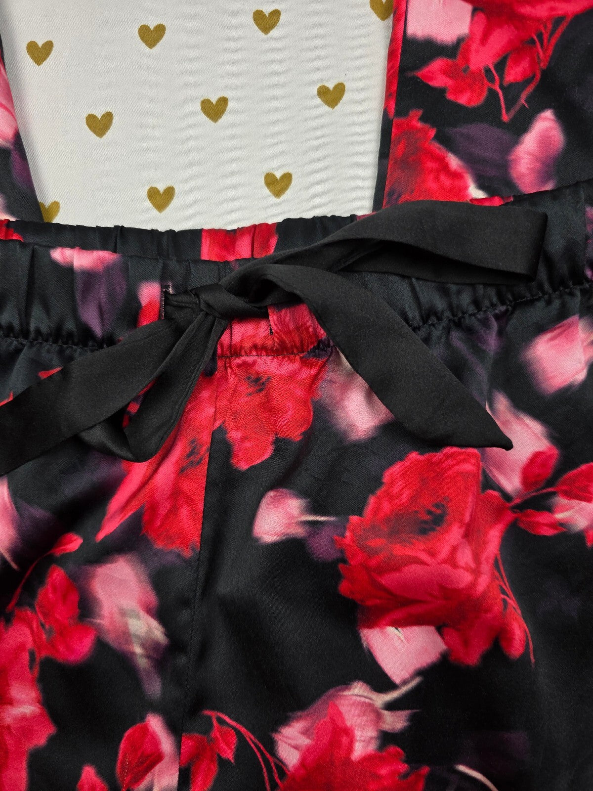 Victorias Secret satin Floral Sleep Pants Pajama Bottoms PJ MEDIUM