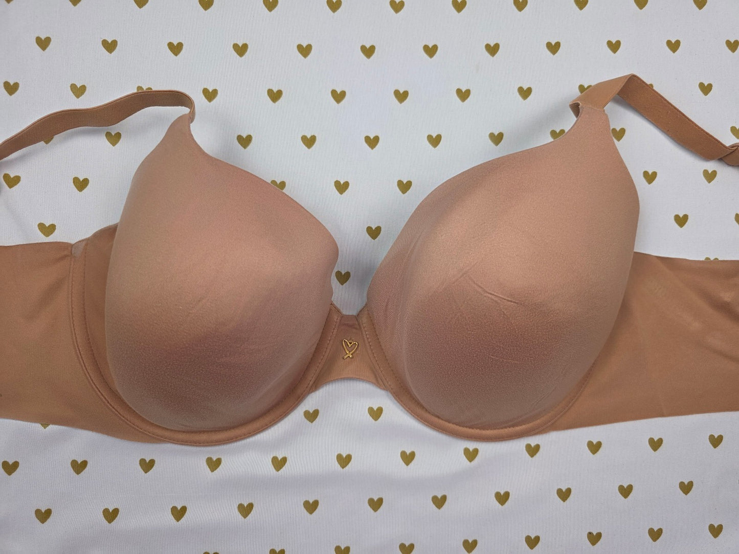 Victorias Secret Brown 38DD Lined Demi Balconette bra