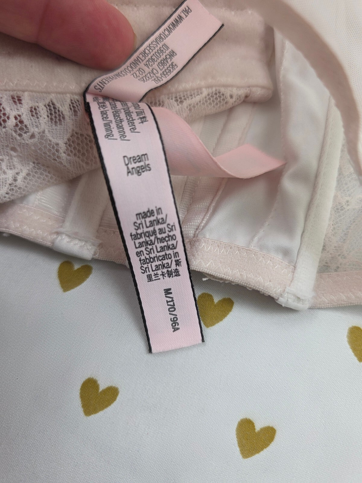 Victorias Secret White Corset Dream Angels Medium Bralette Bra Top Tank