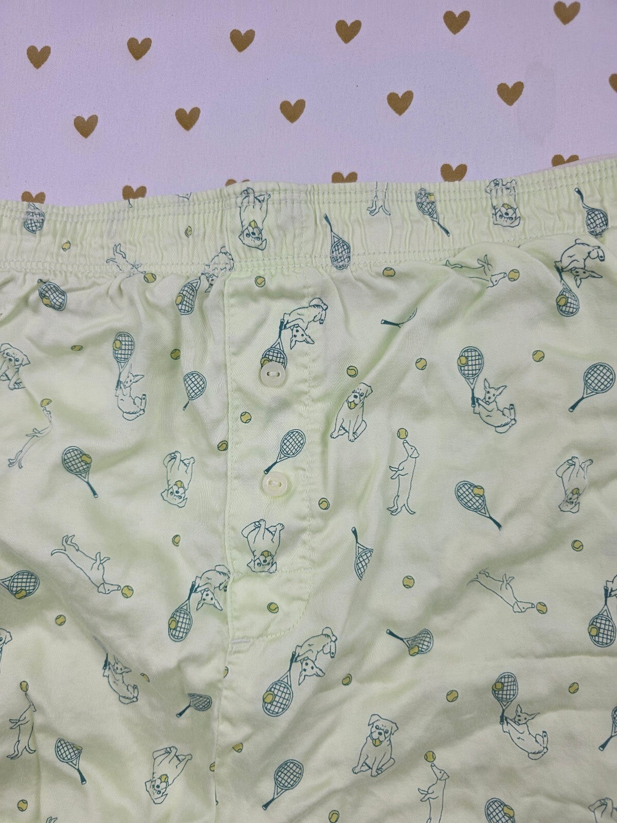 Victorias Secret PINK Tennis Dogs Medium Sleep Shorts Boxers Pajama Bottoms