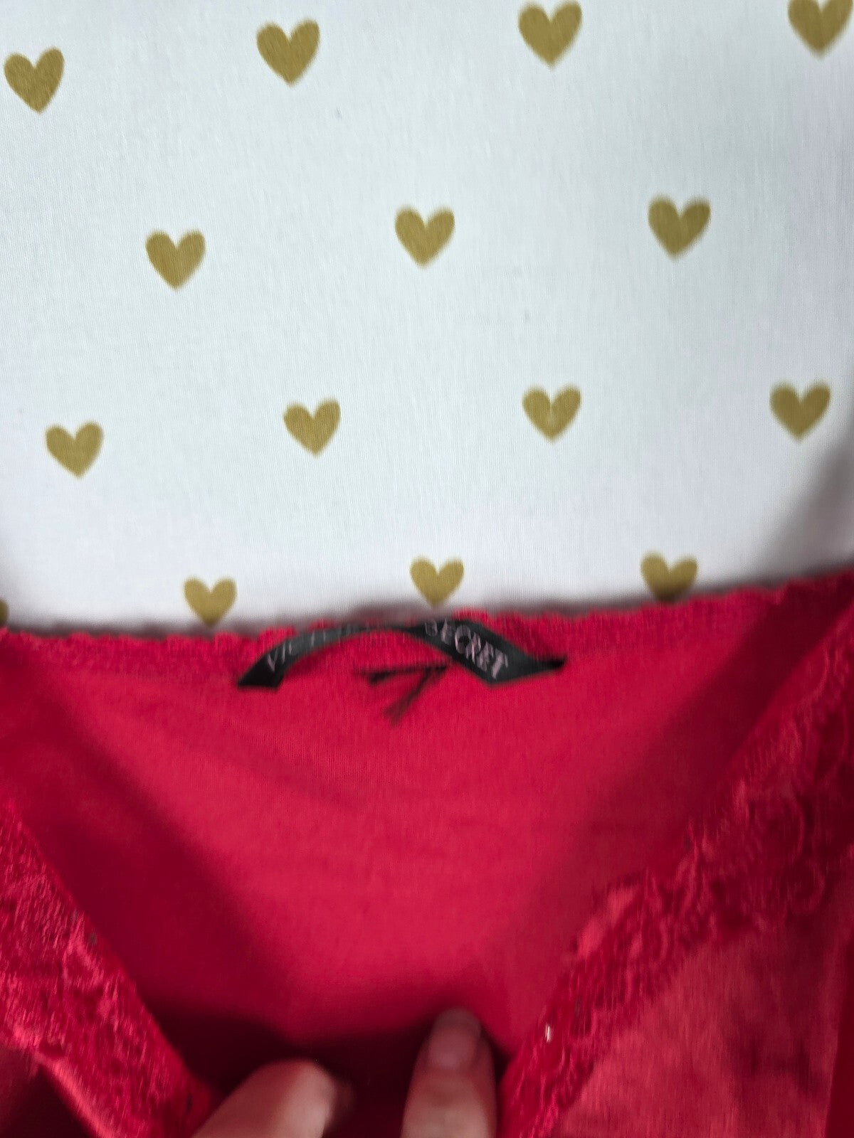 Victorias Secret Red Satin Slip Dress Chemise Nightie Lingerie Medium BLING