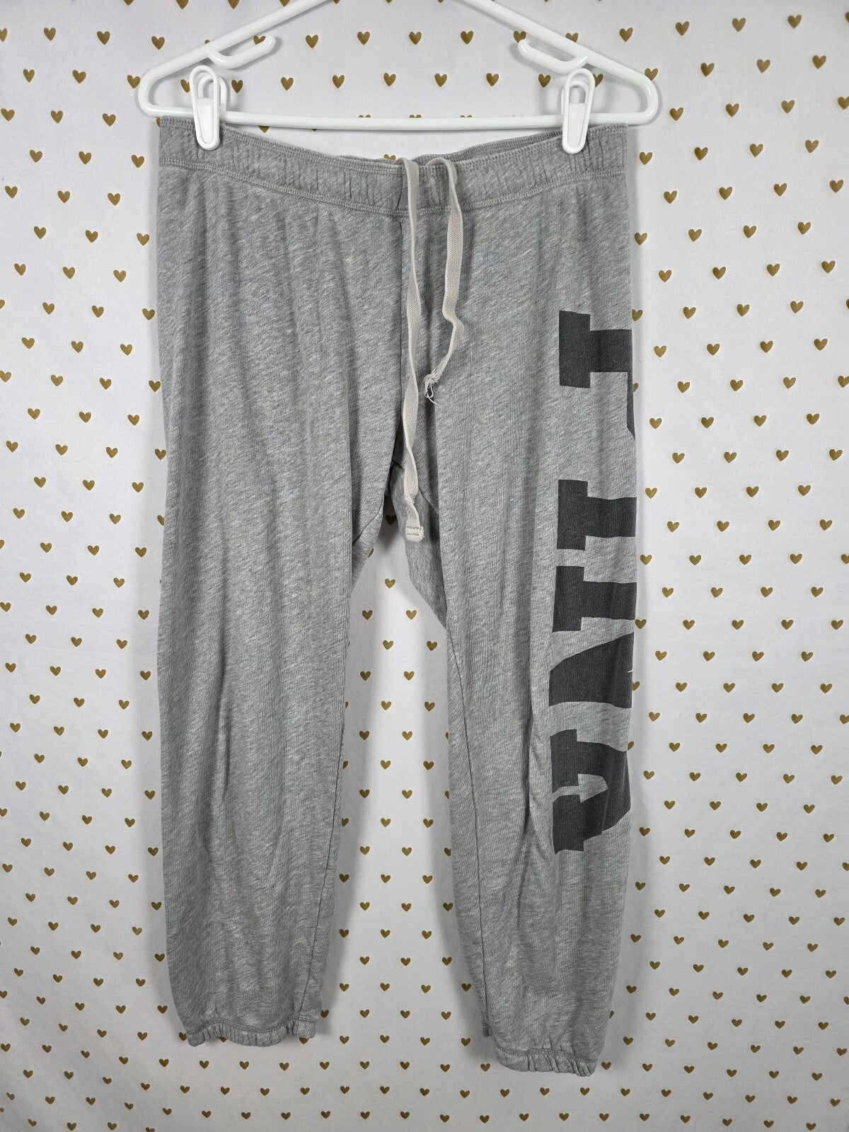 Victorias Secret PINK Vintage small grey logo Sweats Joggers Y2k