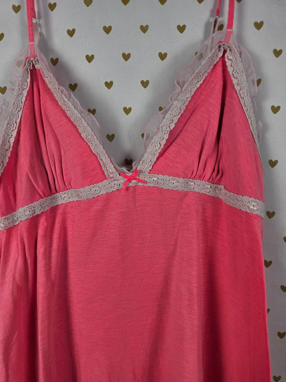 Victorias Secret Super soft Neon Nightie Slip Dress Lingerie Sleep LARGE