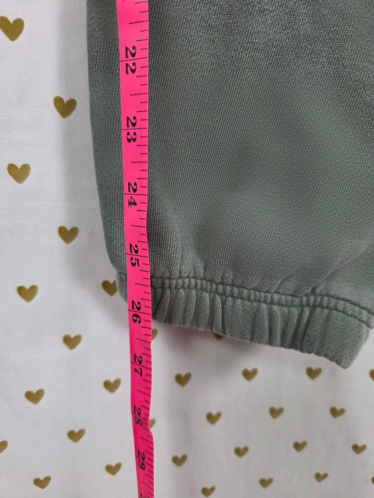 Victorias Secret PINK Sage Green Sweats Sweatpants Joggers Pockets Large