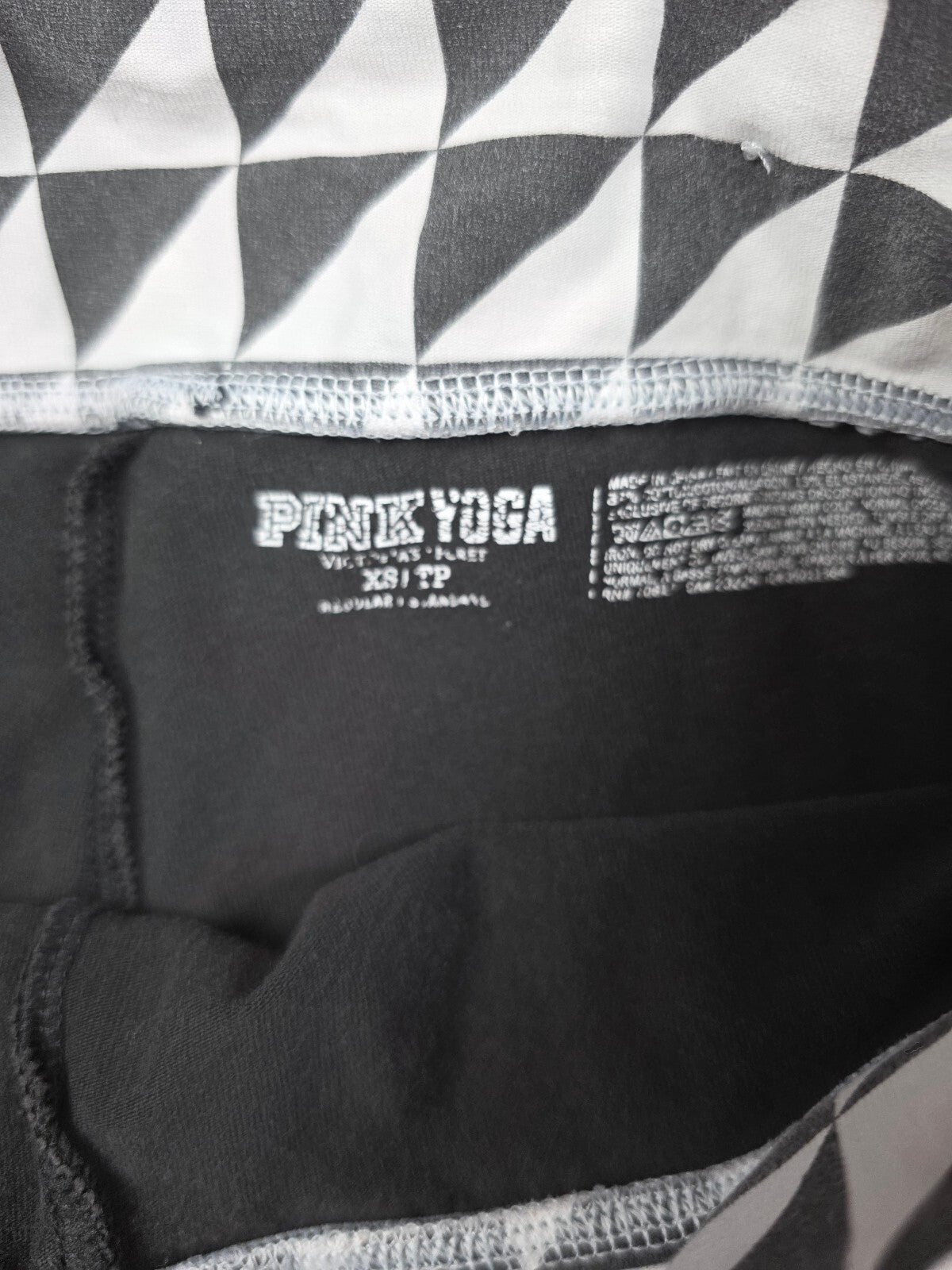 Victorias Secret PINK Geometric Foldover Yoga Shorts Y2k XS