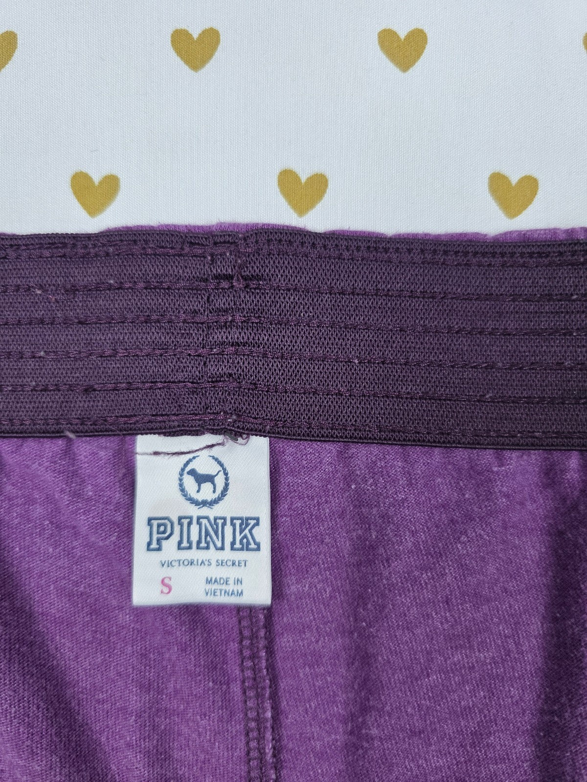 Victorias Secret PINK Purple Vintage Y2k Logo Butt Shorts Sweat Small