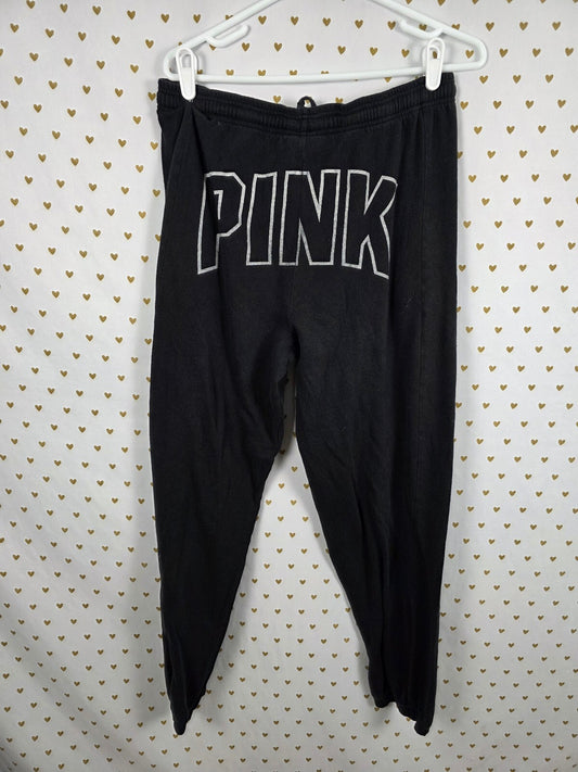 Victorias Secret PINK Vintage Logo Tapered Sweats Sweatpants Small