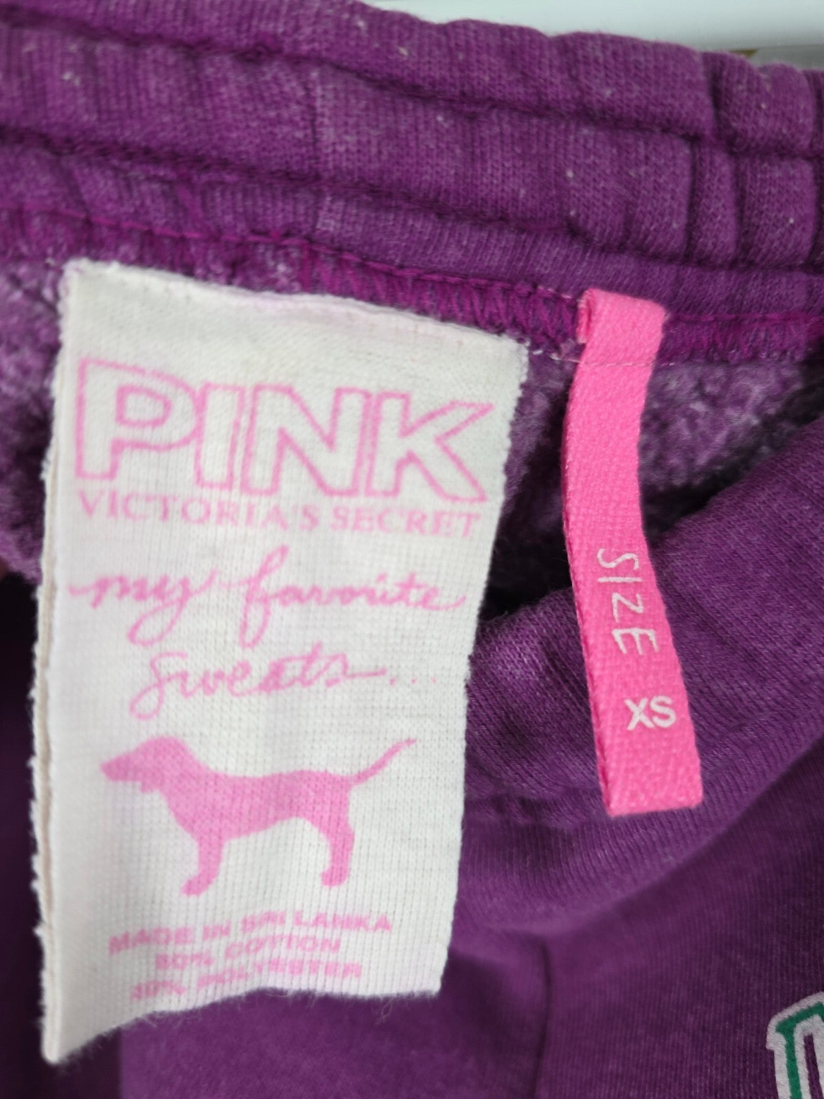 Victorias Secret PINK Vintage Purple Y2k PHI BETA PINK Sweat Shorts Sweats XS