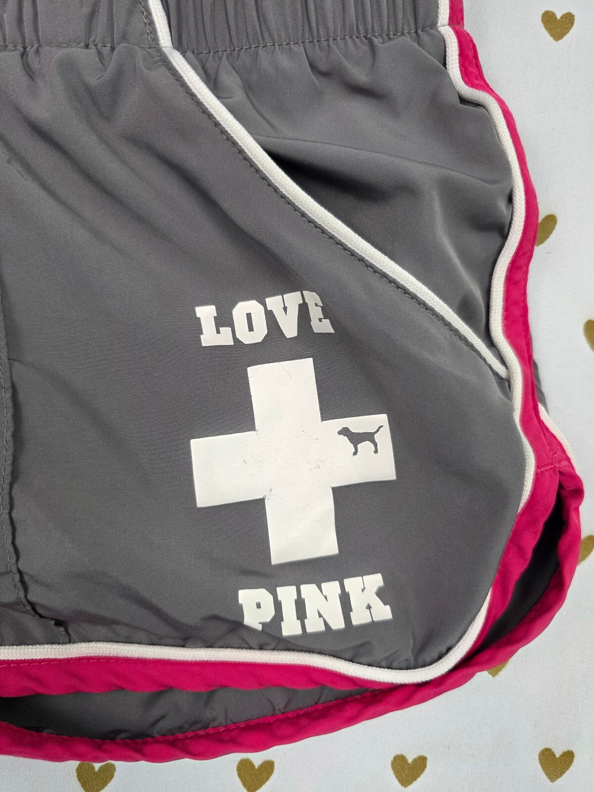 Victorias Secret PINK Vintage Booty Shorts lifeguard Y2k Love Medium