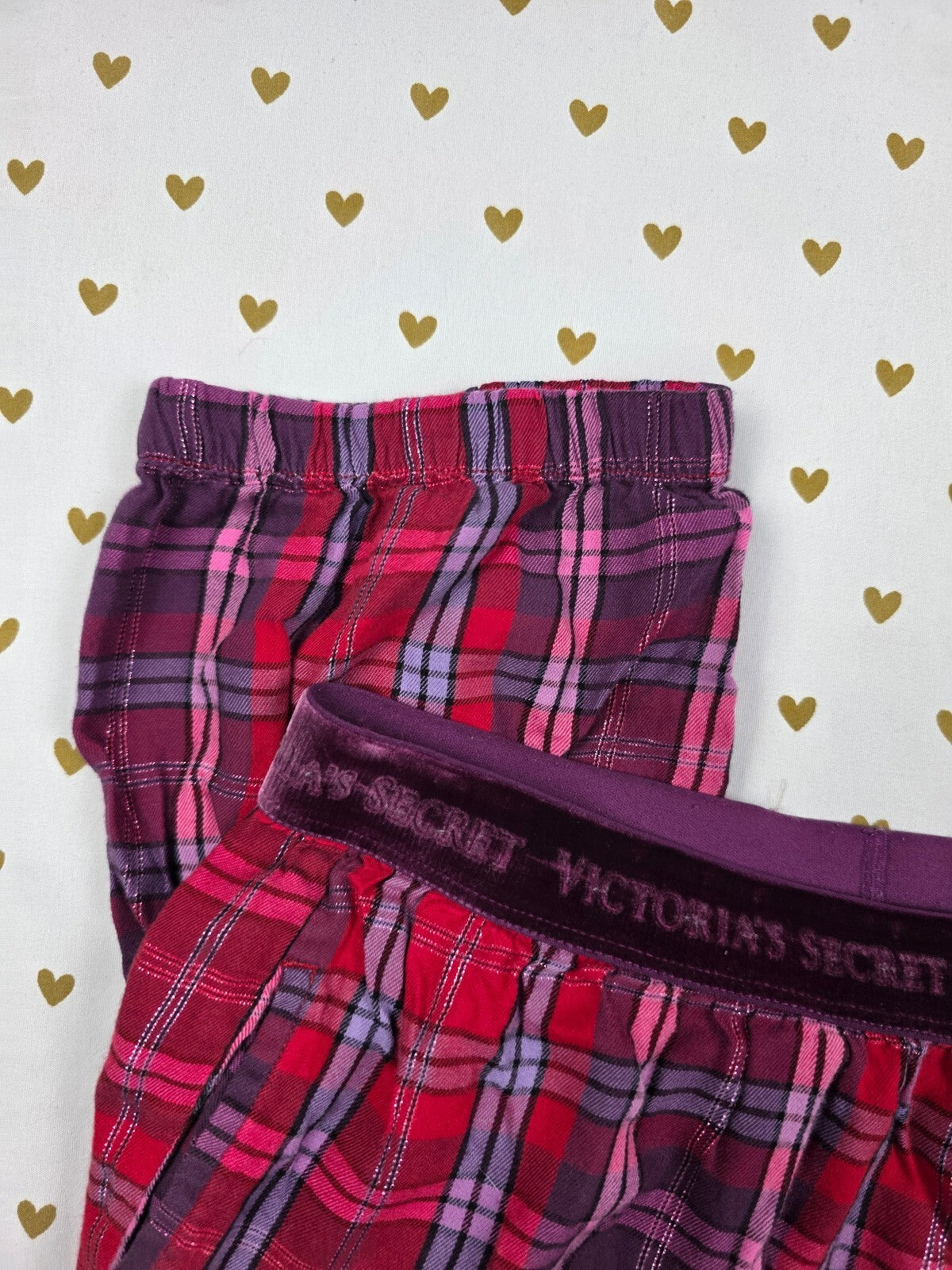 Victorias Secret Red Plaid Small Sleep Pants Pajama PJ Bottoms