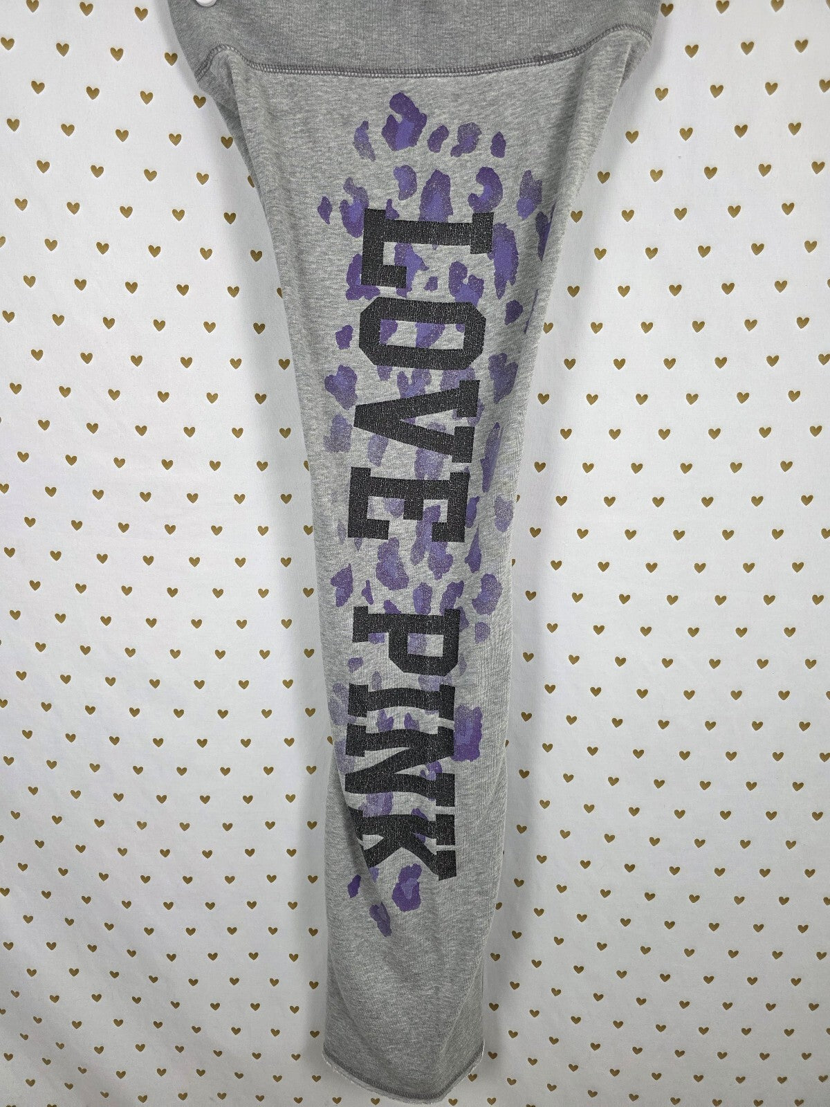 Victorias Secret PINK Vintage Leopard Cheetah Sweats Y2k XS HTF Flare Sweatpants