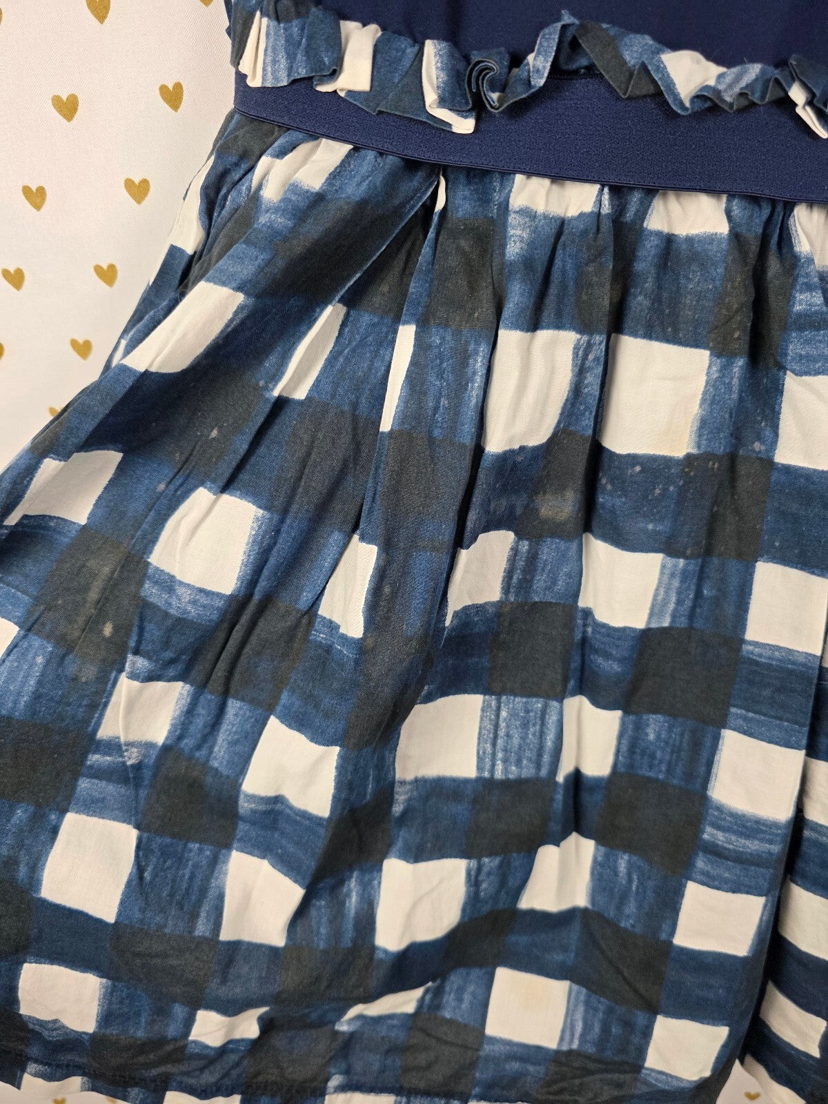 Vintage PINK Victoria's Secret Blue Plaid Sleeveless Fit & Flare Dress XS
