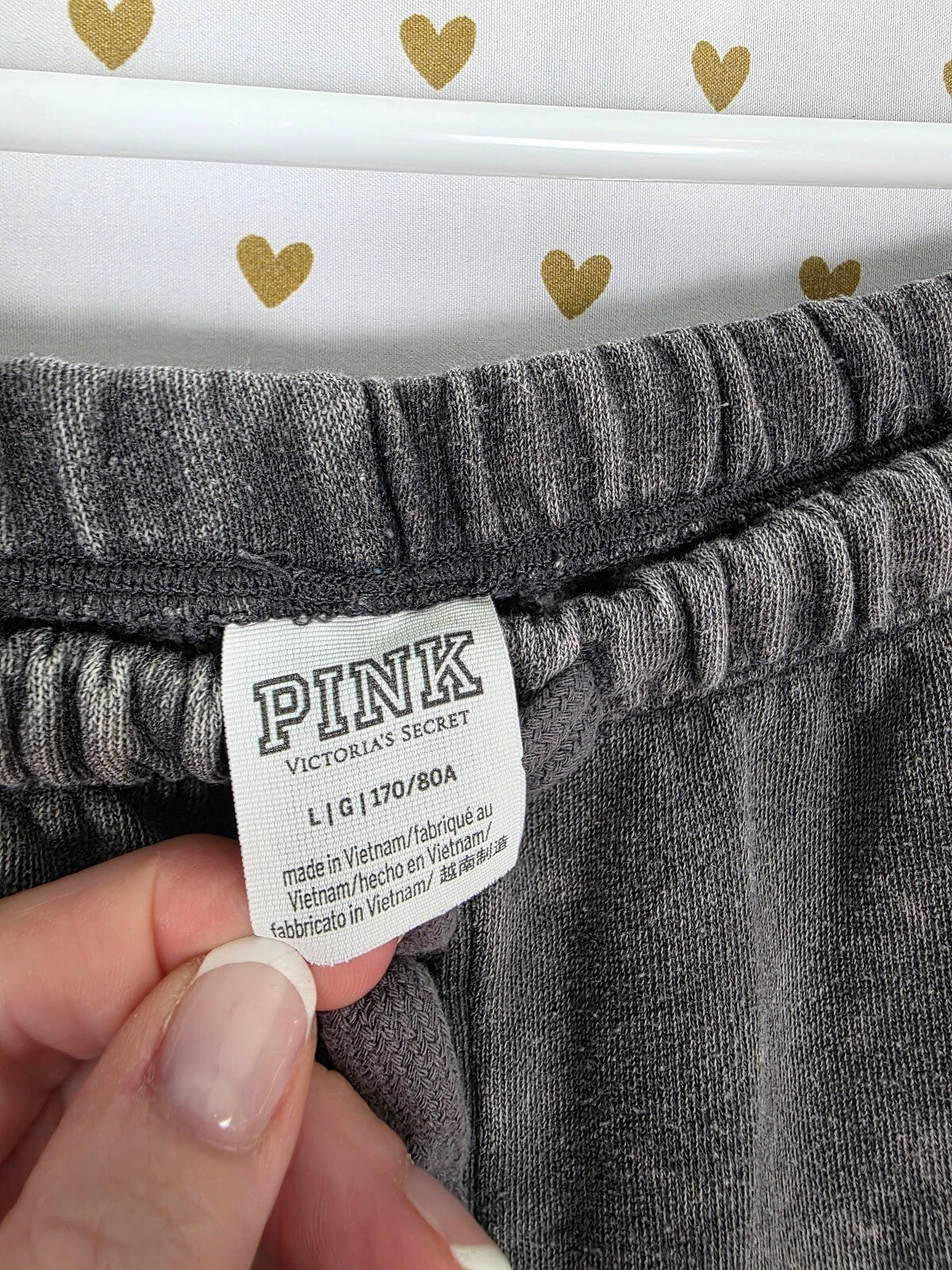 Victorias Secret PINK Vintage Style Hawaiian Set Tee shirt Sweatpants Sweats L