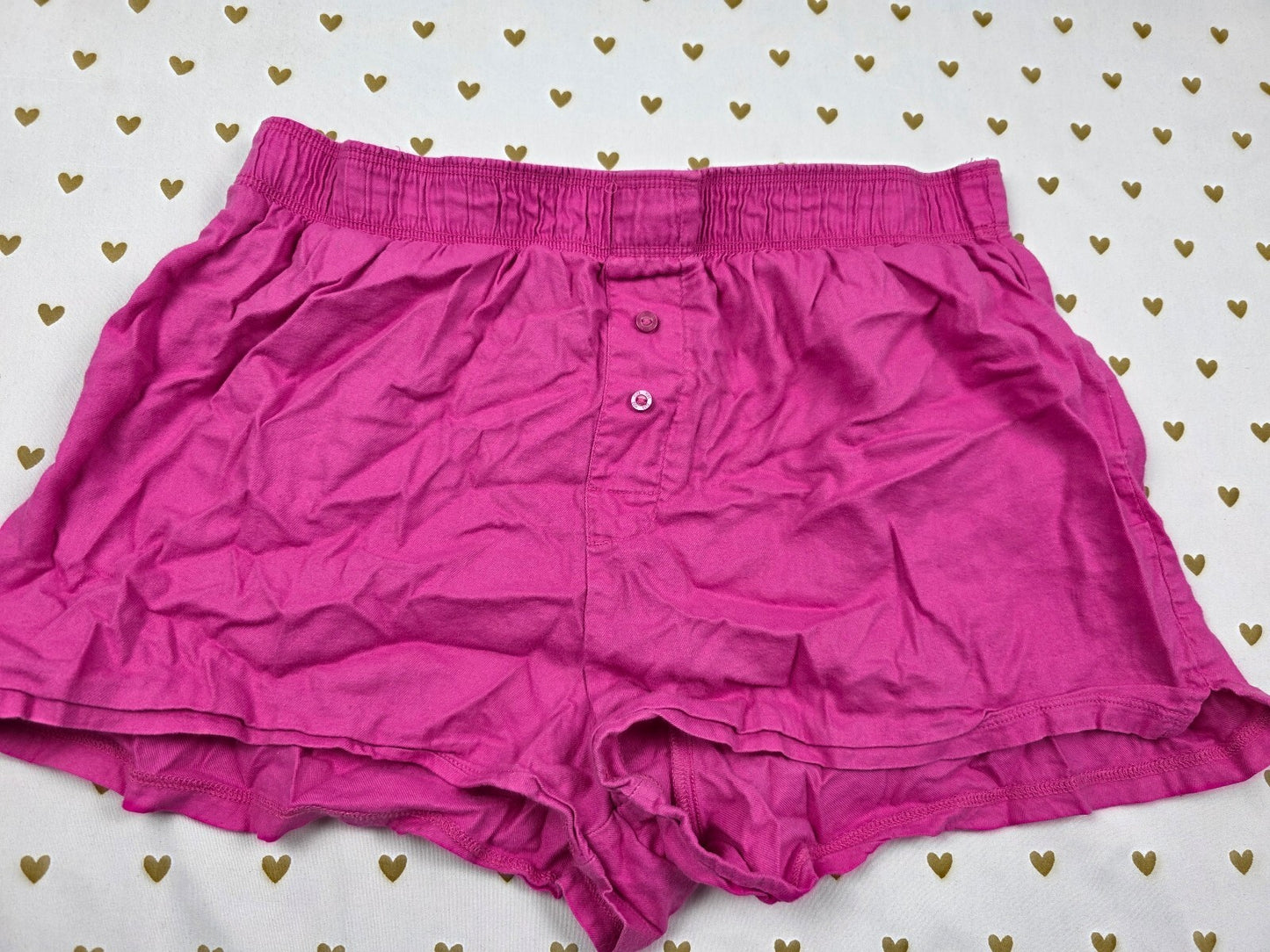 Victorias Secret PINK Logo butt SMALL  Sleep Shorts Boxers Pajama Bottoms
