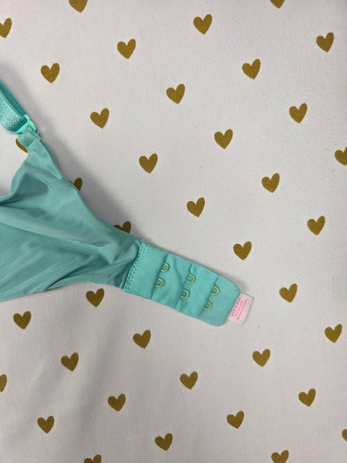 Victorias Secret Teal Demi Balconette Bra 34DD