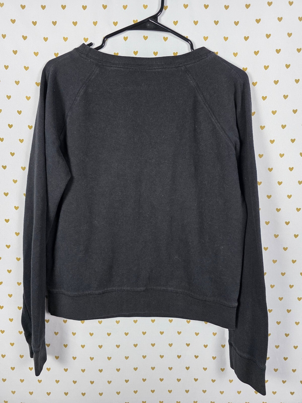 PINK Victoria's Secret LOVE PINK Leopard Graphic Sweatshirt Crewneck Black L