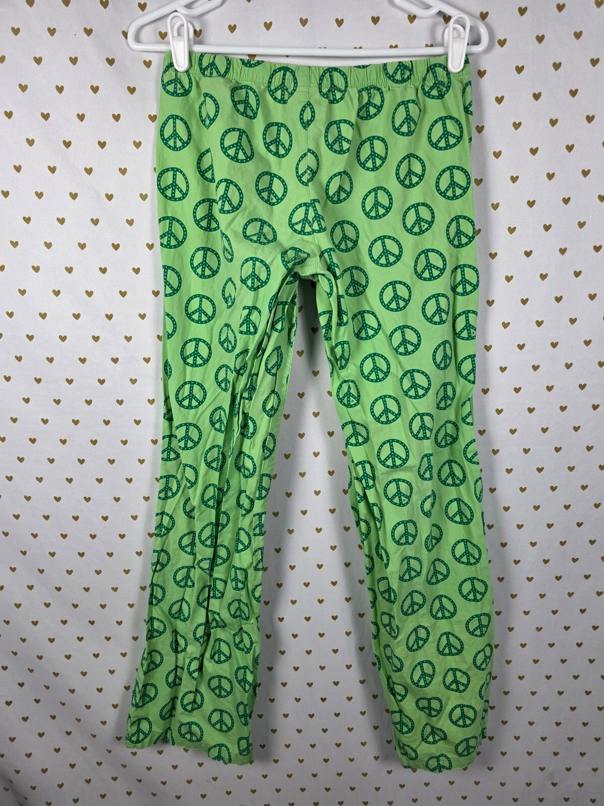 Victorias Secret Pink Vintage Y2k Peace Green XS Sleep Pants Pajama PJ Bottoms
