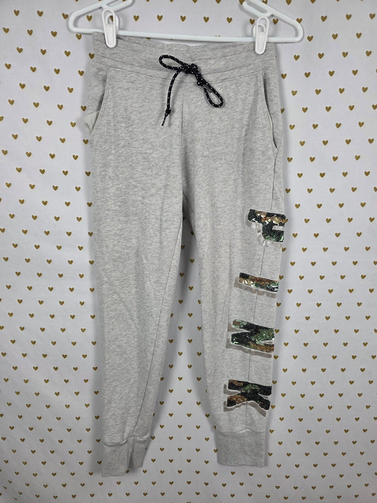 Victorias Secret PINK Camo BLING Sequined Camouflage Sweats Tapered XS