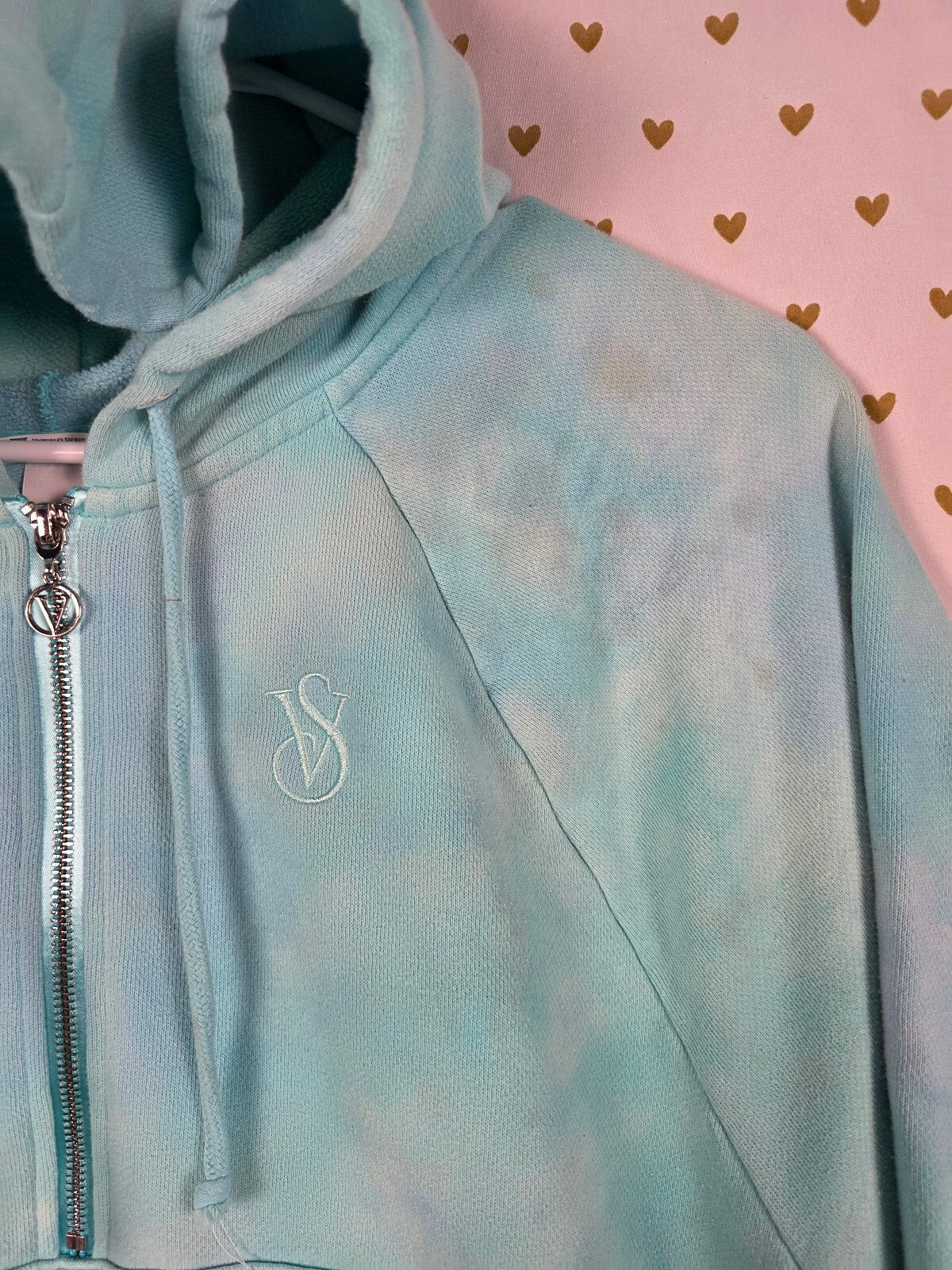 Victorias Secret ON POINT Tye Dye Quarter ZIp Hoodie XL