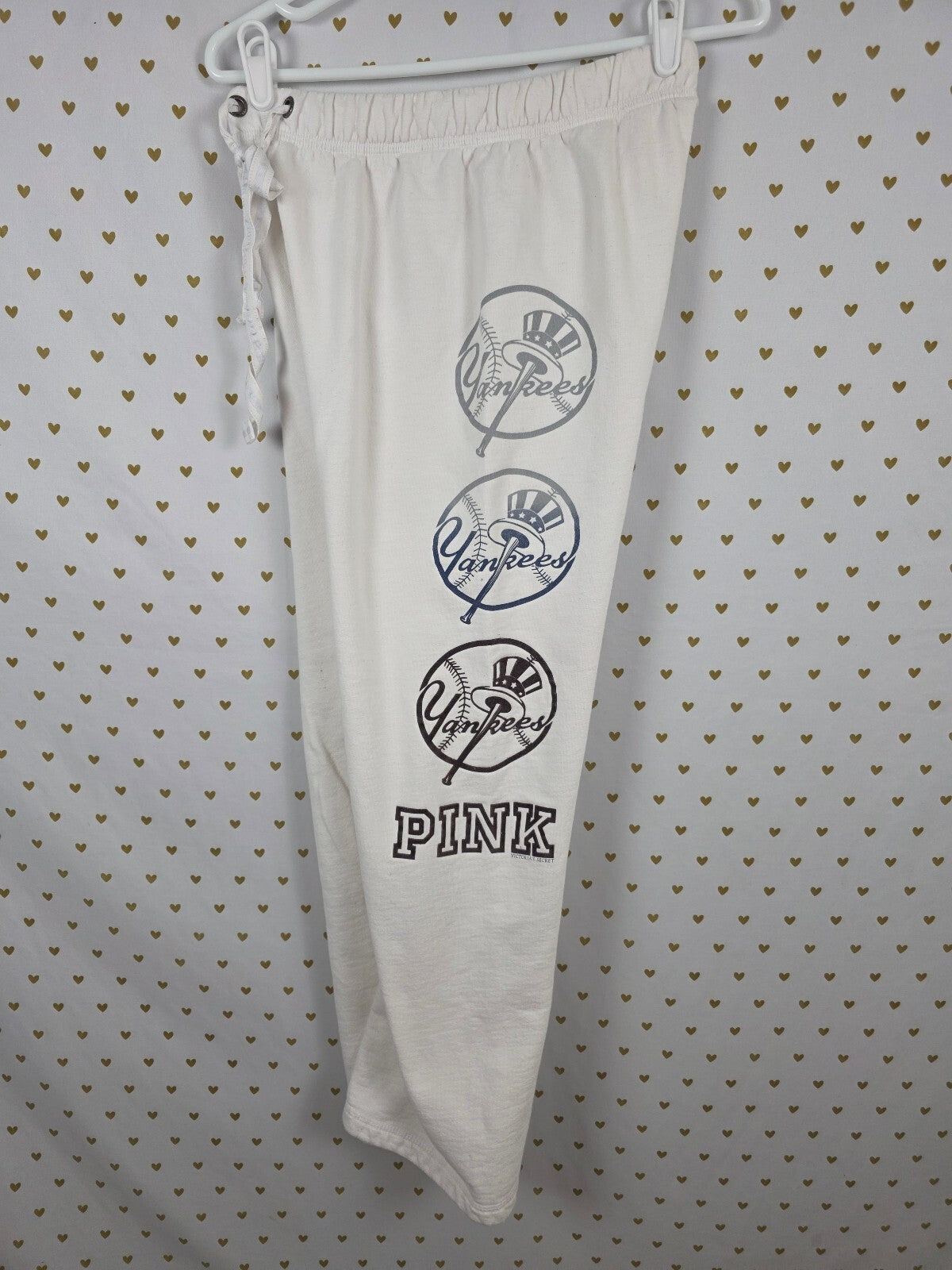 Victoria's Secret PINK Yankees MLB Sweatpants Small 5th & Ocean Baseball