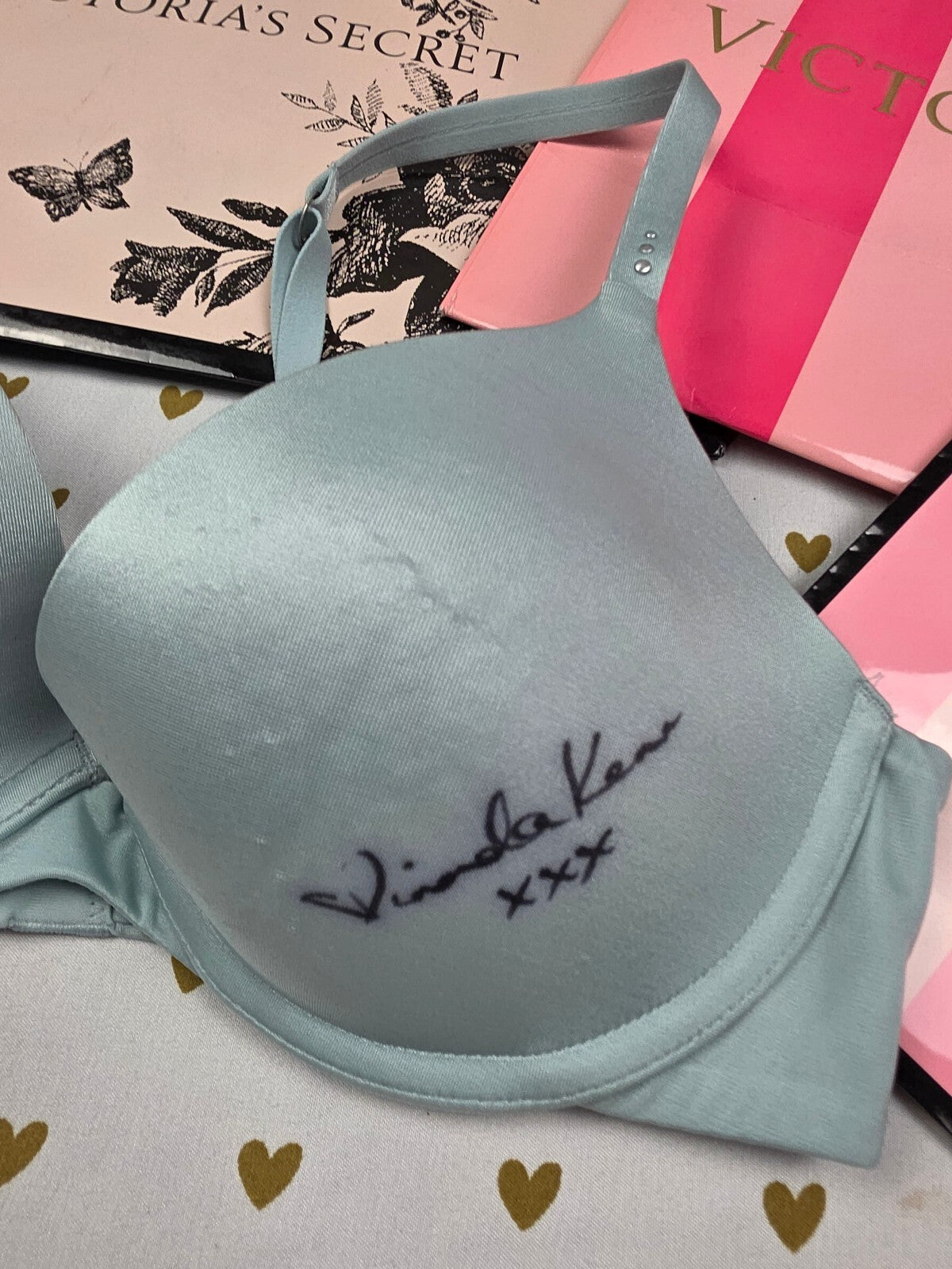 Miranda Kerr Signed Victoria's Secret BioFit Bra 34B Autographed VS Angel