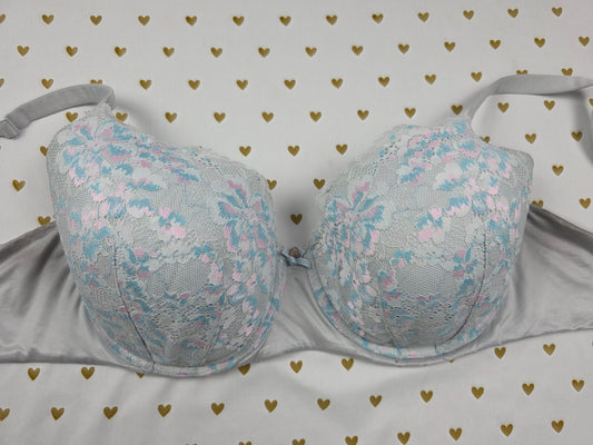 Victoria's Secret Body By victoria Lined Demi Balconette Bra 38DDD 38F