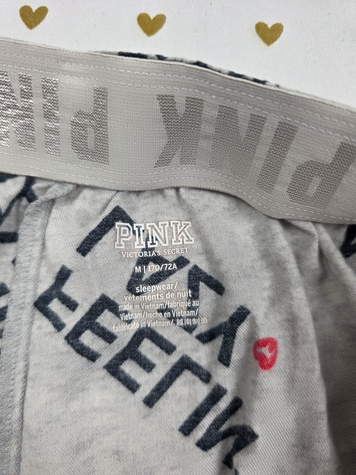 Victorias Secret PINK Feelin Lazy Medium Sleep Shorts Boxers Pajama Bottoms