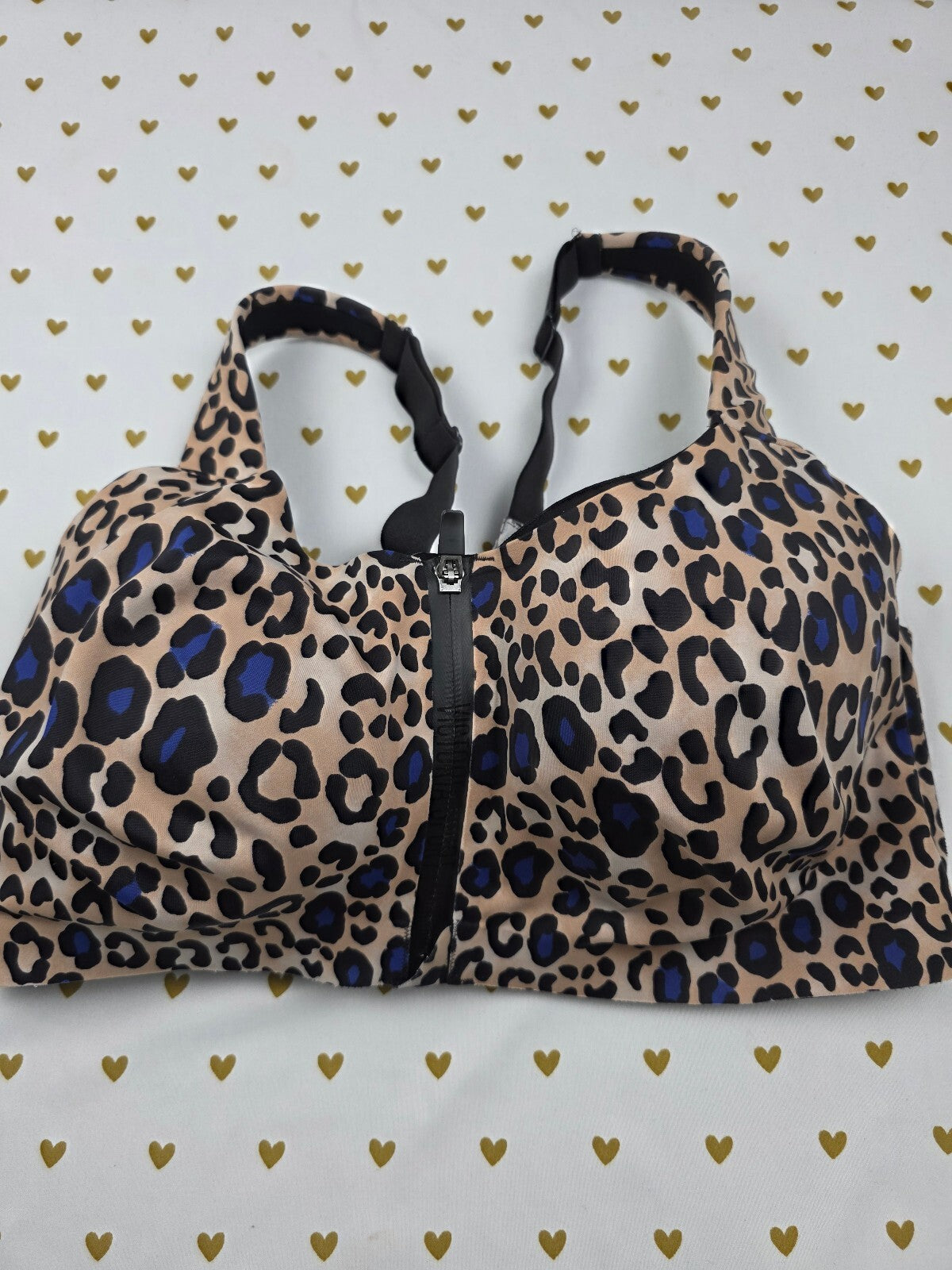 Victorias Secret Leopard Cheetah Sports Bra INCREDIBLE KNOCKOUT 38DDD 38F