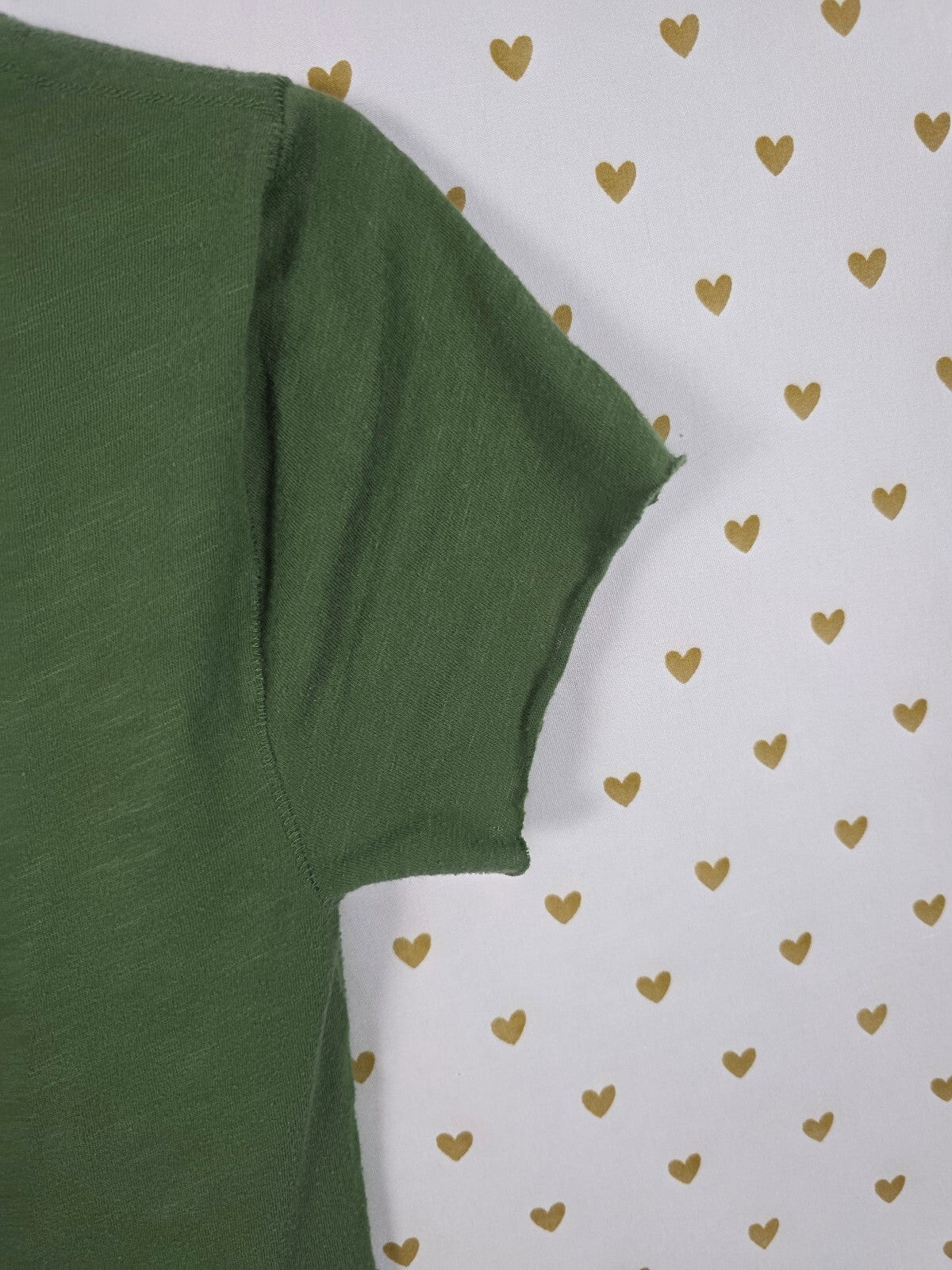 Victorias Secret PINK LOVE Green Embroidered Tee Shirt vintage y2k XS