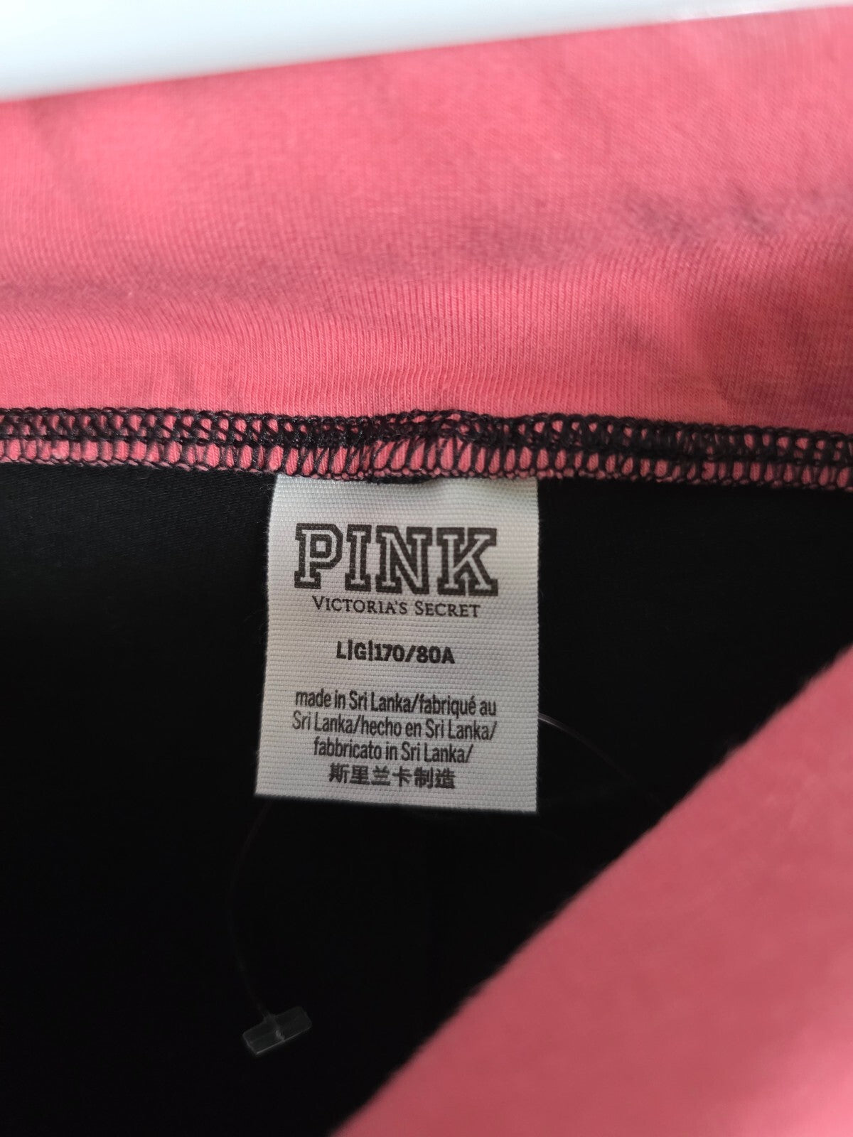 Victorias Secret PINK NEW Coral FOLDOVER Yoga Pants Leggings LARGE