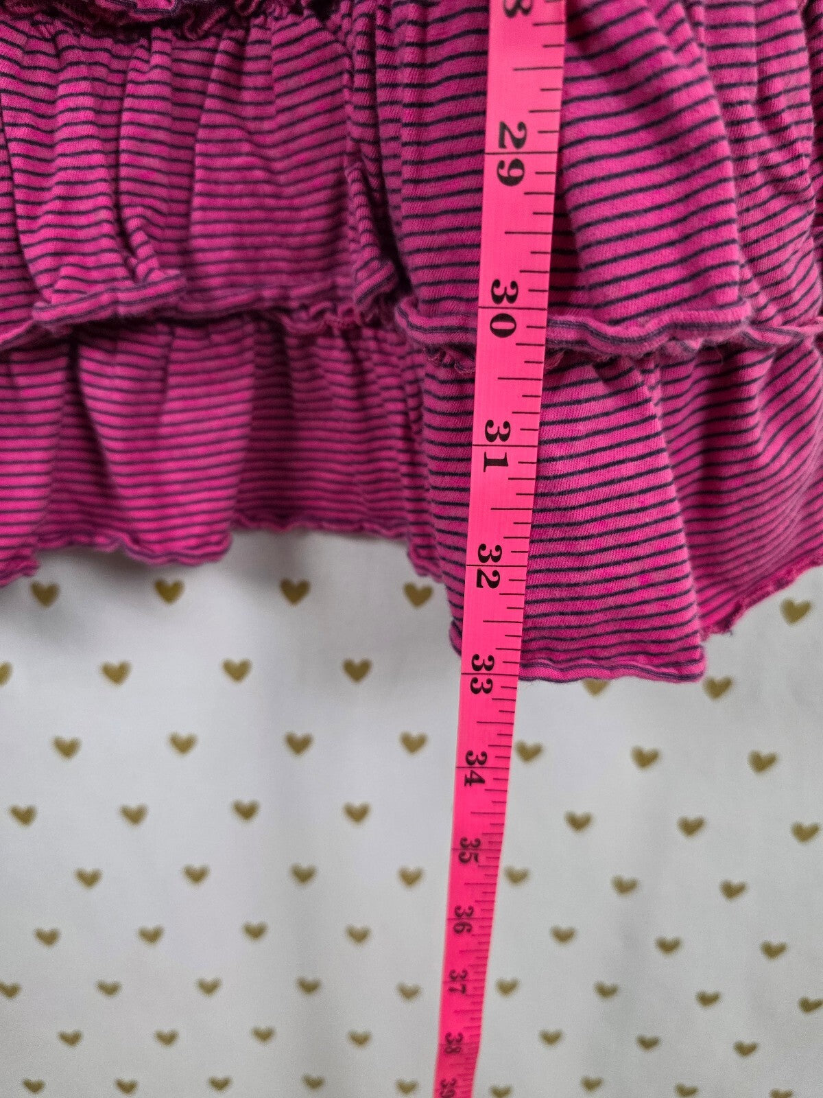 Victorias Secret PINK Vintage Ruffled Striped Tank Top Dress Y2k Large Univ