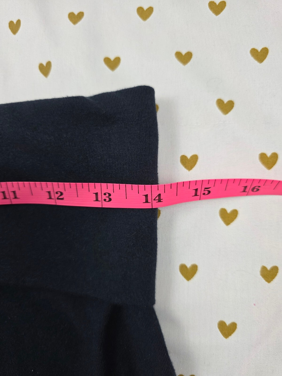 Victorias Secret PINK Dark Blue Foldover Yoga Shorts BLING LOGO SMALL